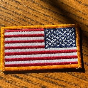 PATCH MILITARY US AMERICAN FLAG REVERSE FACING SHOULDER HOOK BACK COMBAT USA